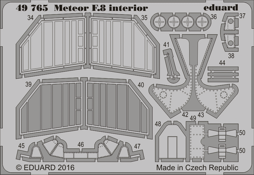 Eduard 49765 Meteor F.8 interior AIRFIX 1/48 – immagine 2