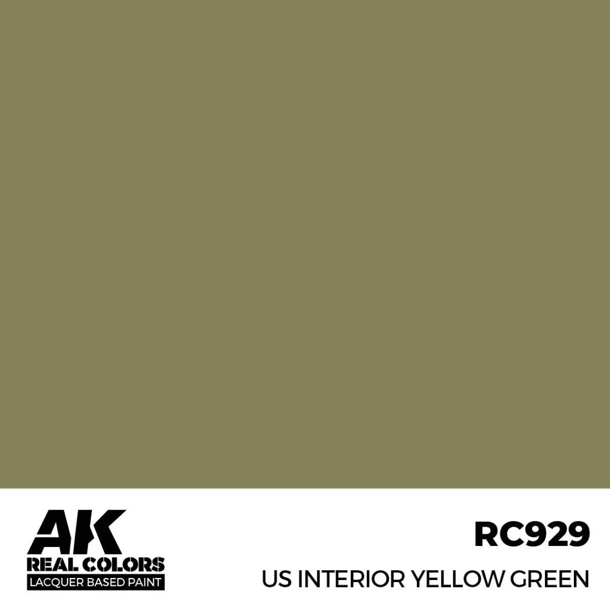 AK Interactive RC929 Intérieur US Jaune Vert 17 ml 