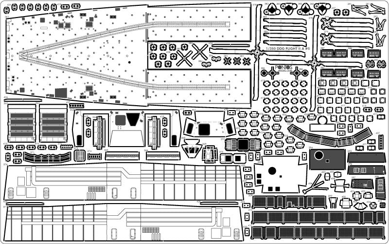Pontos 35028F1 USS DDG-92 Momsen Flight IIa Detail Up Set 1/350 – zdjęcie 24