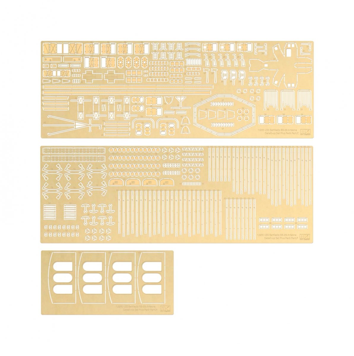 MK1 Design MD-20019 USS BB-39 Arizona DX II 1/200 – Bild 18