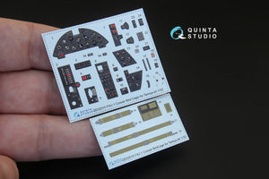Quinta Studio QD32015 F4U-1 Corsair (Bird cage) 3D-Printed &amp;amp; coloured Interior on decal paper (for Tamiya kit) 1/32 – immagine 2