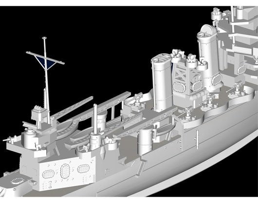 Trumpeter 05745 USS TUSCALOOSA CA-37 1/700 – Bild 8