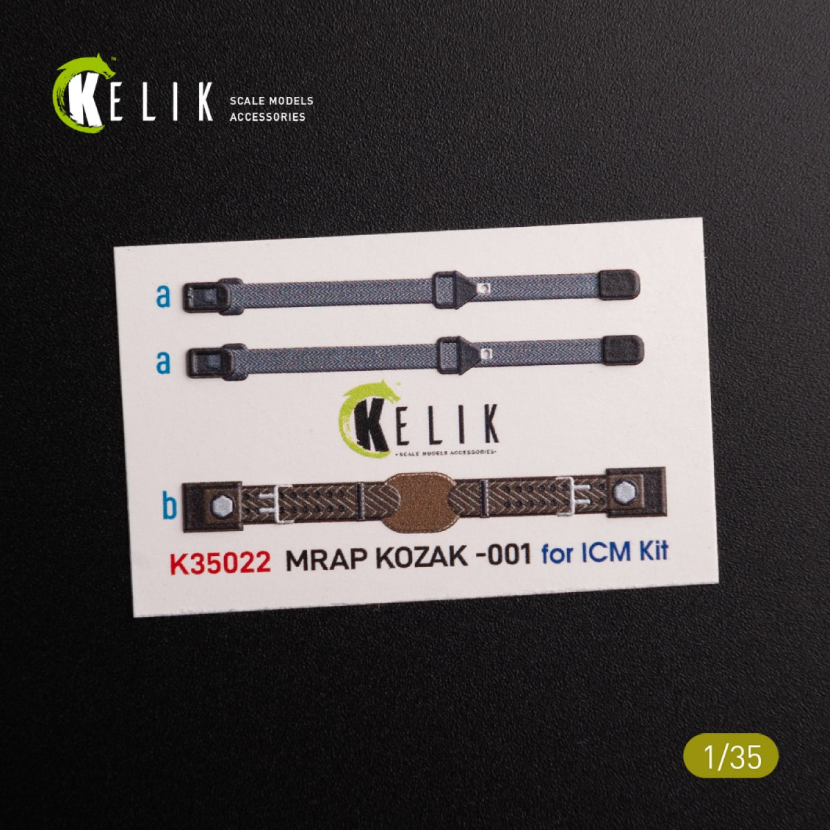 KELIK K35022 Kozak-001 Ukrainian MRAP 3D decals for ICM kit 1/35 – Bild 2