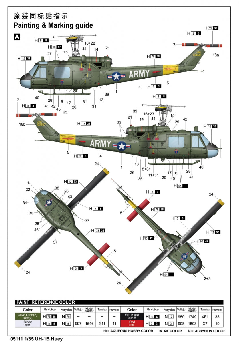 Trumpeter 05111 UH-1B Huey 1/35 – Bild 12