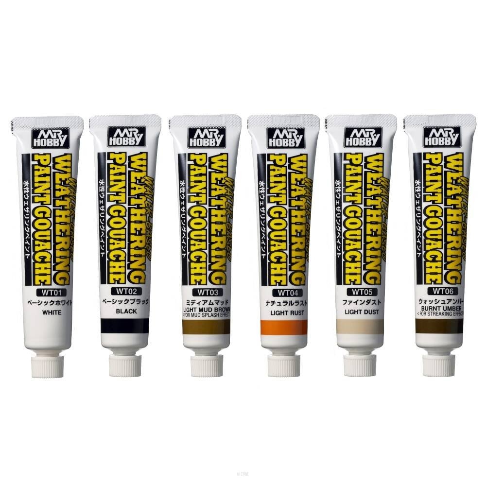 Gunze Sangyo WTS-01 Peinture de vieillissement Gouache Ensemble de 6 couleurs (6x20ml) – image 2