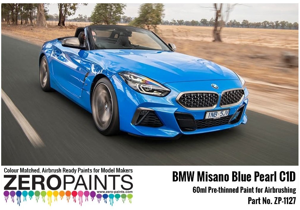 Peinture Zero Paints ZP-1127 BMW Bleu Misano nacré 60 ml
