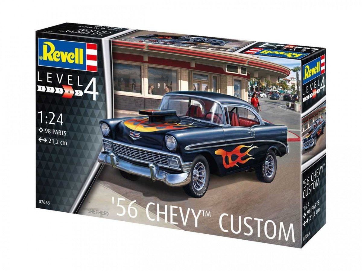 Revell 67663 Chevy Customs &amp;#39;56 - 1/24 scale model kit – image 2