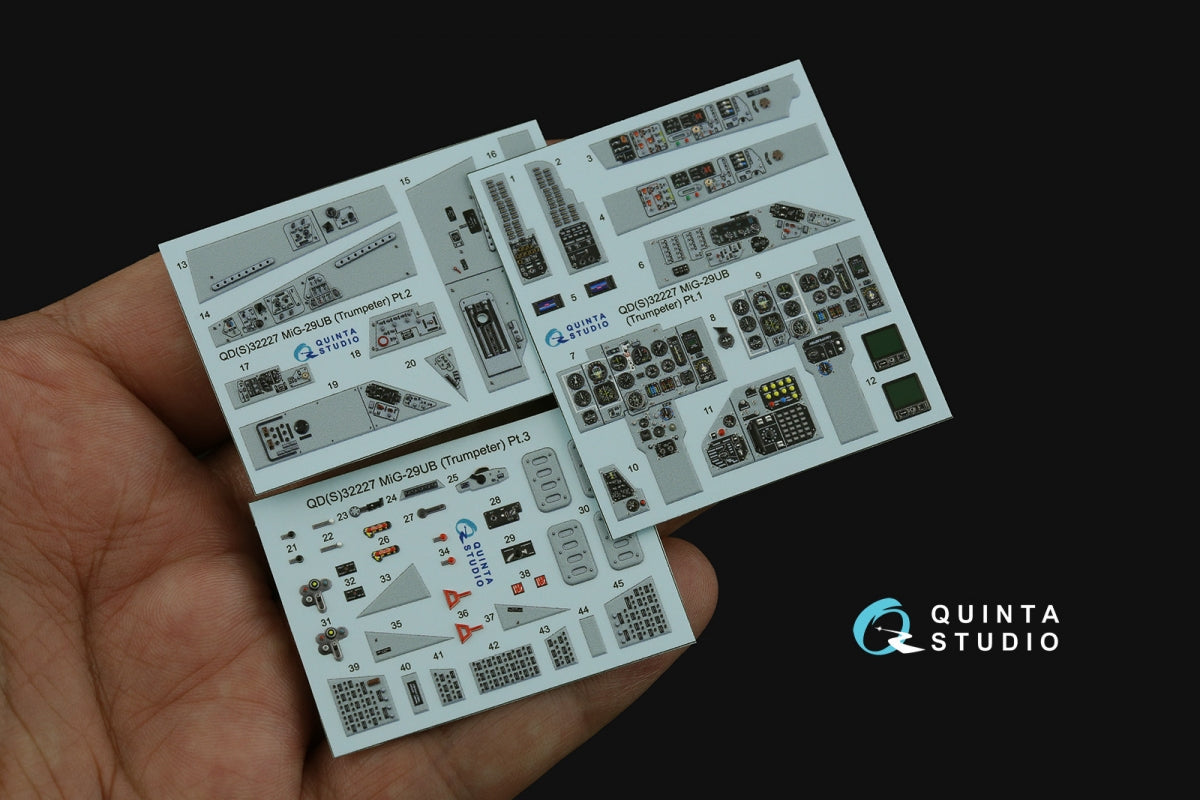 Intérieur imprimé en 3D et coloré du MiG-29UB (Trumpeter) de Quinta Studio QDS-32227 (Petite version) 1/32 – image 3