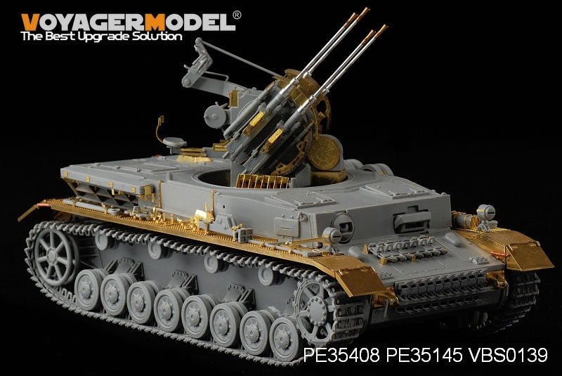 Voyager modèle PE35408 WWII Panzer allemand IV ausf G 20mm Flakpanzer IV &amp;quot;Wirbelwind&amp;quot; pour DRAGON 6342 1/35 – image 8