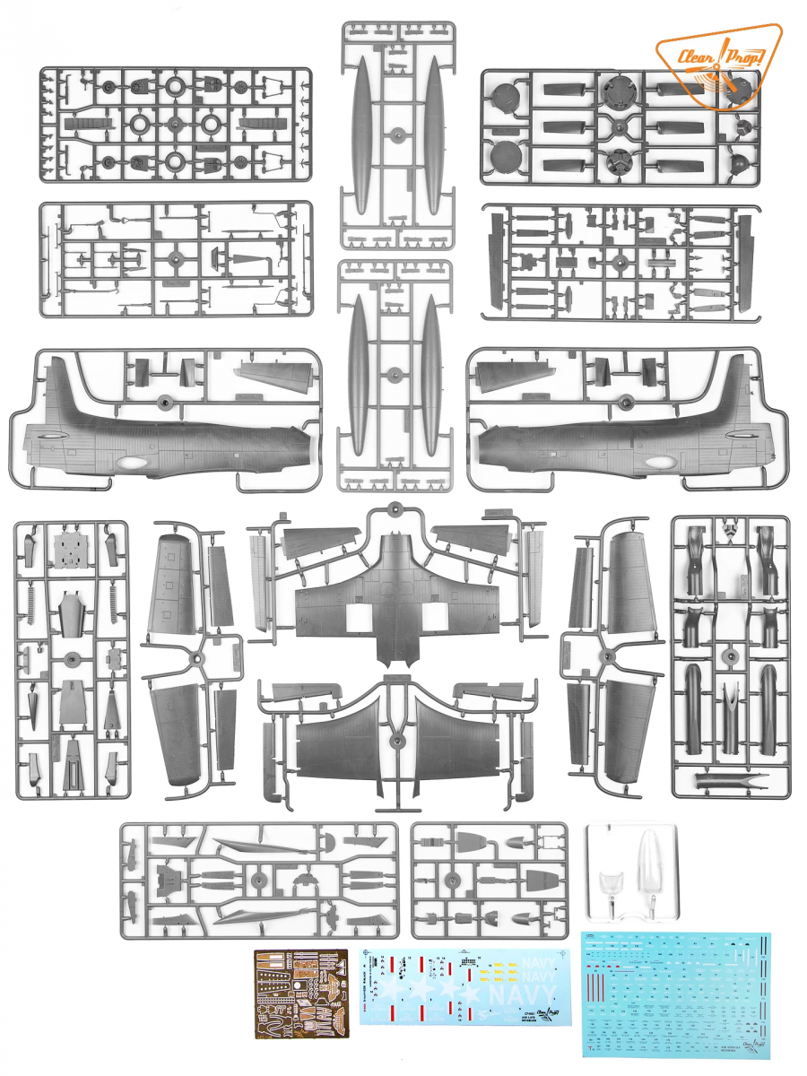 Clear Prop! CP4801 A2D-1 Skyshark ADVANCED KIT 1/48 – Bild 4