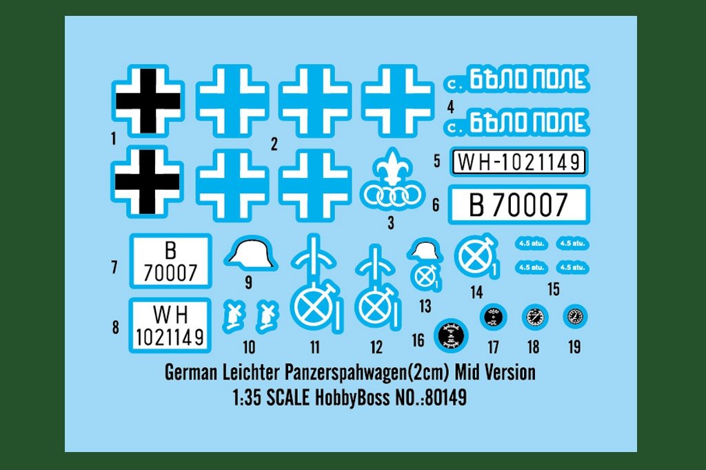 Hobby Boss 80149 German Leichter Panzerspahwagen(2cm) Mid Version 1/35 – imagen 3