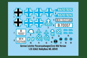 Hobby Boss 80149 German Leichter Panzerspahwagen(2cm) Mid Version 1/35 – imagen 3