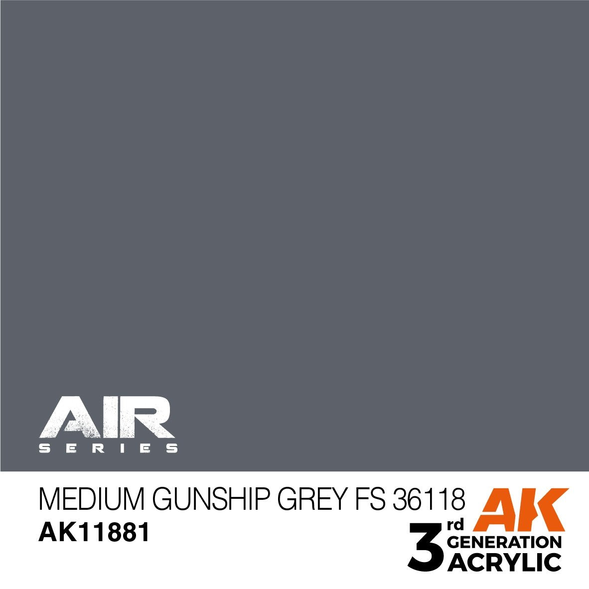 AK Interactive AK11881 MEDIUM GUNSHIP GRAY FS 36118 – AIR 17 ml
