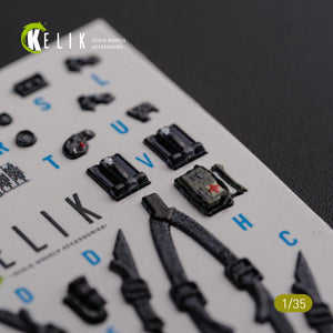 KELIK K35026 AH-64D Apache interior 3D decals for Meng kit 1/35 – image 10