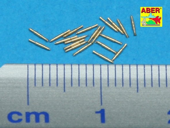 Aber 350L-32 Set of 20 pcs 0,5in (12,7mm) Vickers Mk.III machine gun barrels for Royal Navy ships 1/350 – Bild 2