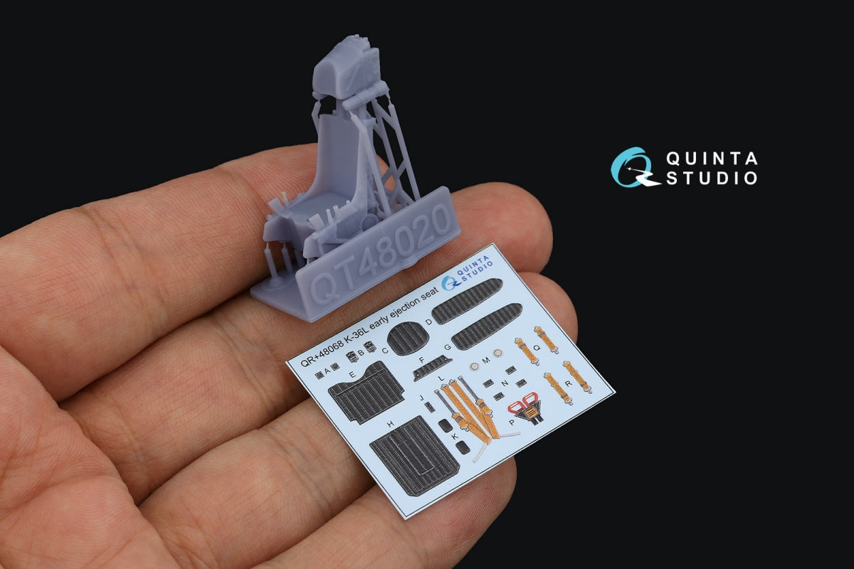 Quinta Studio QR+48068 K-36L (early) ejection seat (for Su-25 aircraft until 2007) (All kits) 1/48 – Bild 2