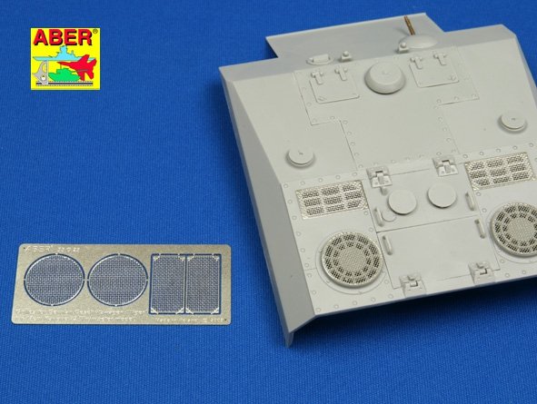 Aber 35G23 Grilles for german self proppeled gun Geschützwagen Tiger für 17cm Kanone 72 1/35 – Bild 3