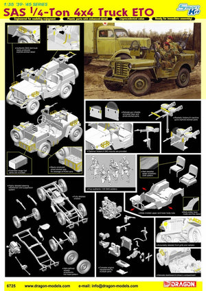 Camion Dragon 6725 SAS Raider 1/4 Ton 4x4 (1/35) – image 2