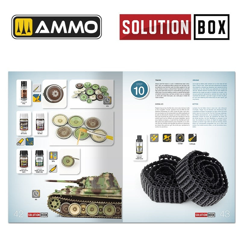 Ammo of Mig 6529 SOLUTION BOOK 23 - How to Paint WWII German Late War Vehicles (Multilingual Book) – zdjęcie 5