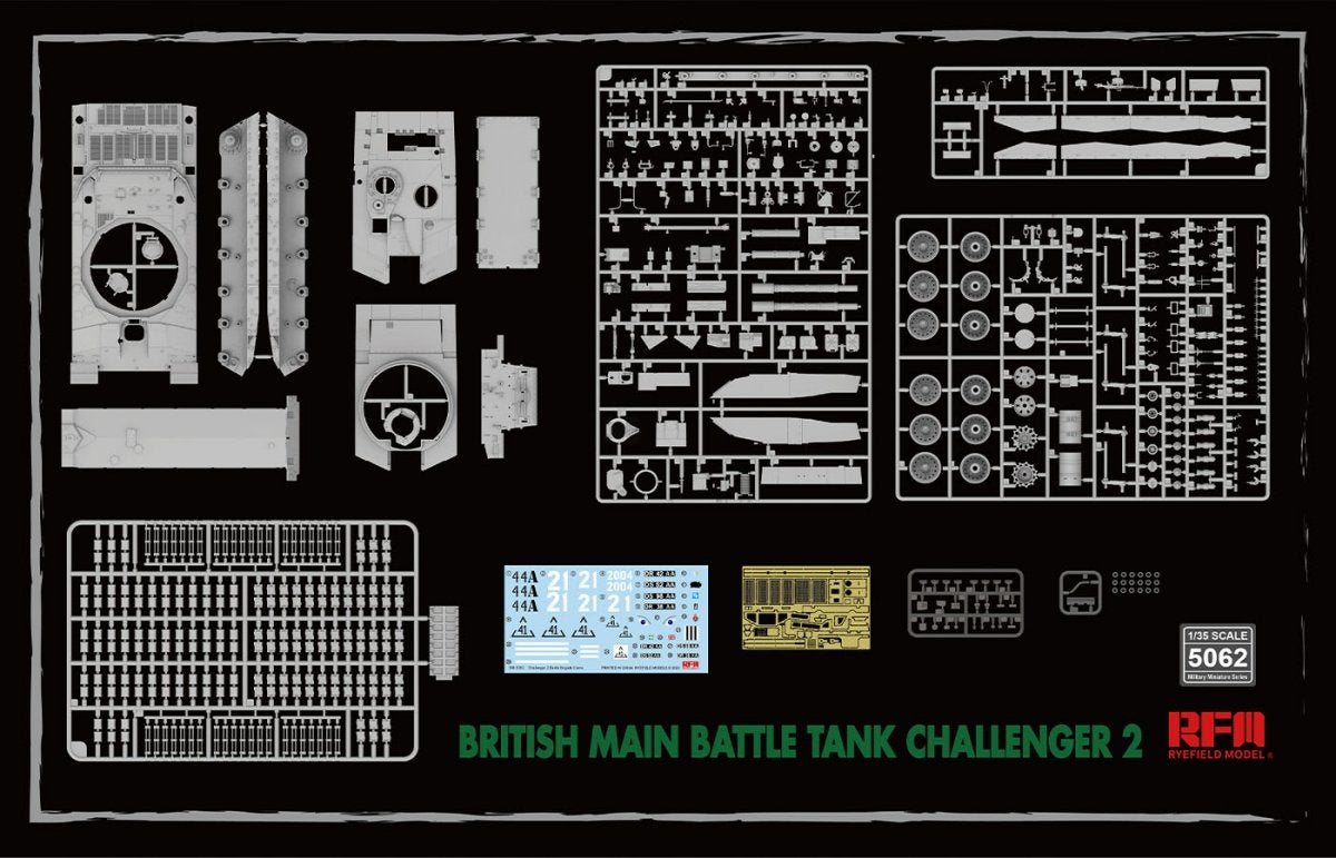 Rye Field Model 5062 Challenger 2 with workable track links 1/35 – zdjęcie 2