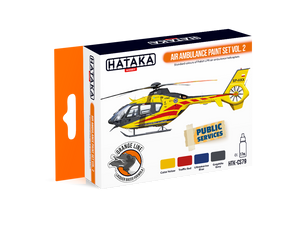 Hataka HTK-CS79 Air Ambulance (HEMS) paint set vol. 2 (4x17ml)
