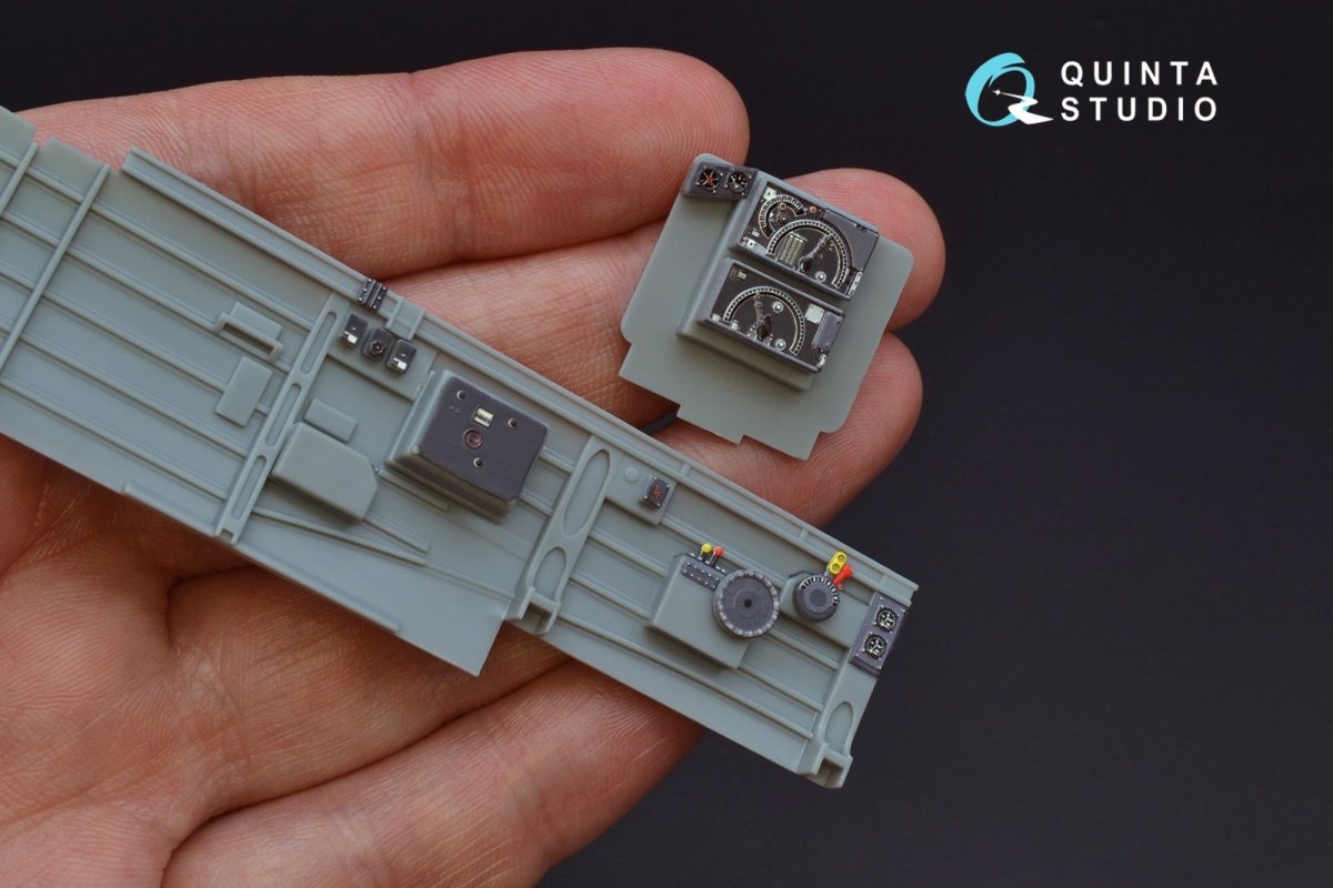 Quinta Studio QD32087 Ju87 D/G 3D-Printed &amp;amp; colored Interior on decal paper (Trumpeter) 1/32 – image 4