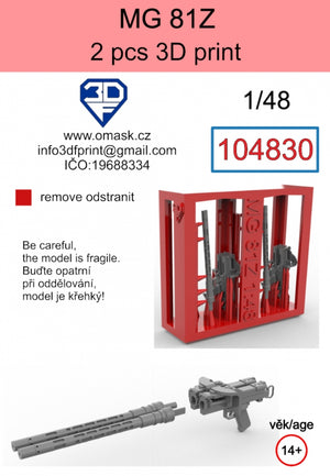 Omask 104830 MG-81Z (2 pcs) 3D print 1/48 – Bild 2
