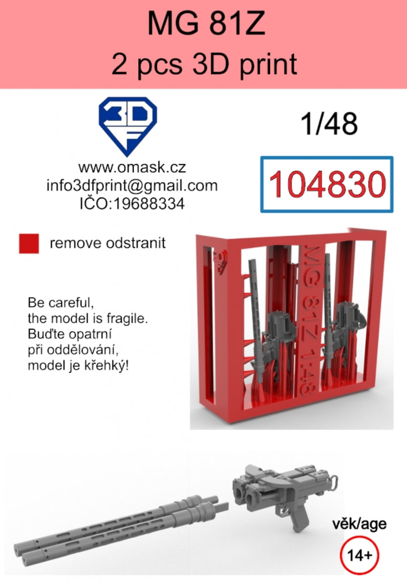 Omask 104830 MG-81Z (2 pcs) 3D print 1/48 – Bild 2