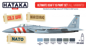 Hataka HTK-AS43 Ultimate USAF F-15 paint set (all variants) (6x17ml)
