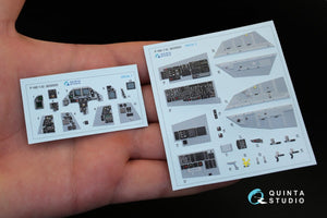 Quinta Studio QD32023 F-16D 3D-Printed &amp;amp; colored Interior on decal paper (for Academy kit) 1/32 – image 2