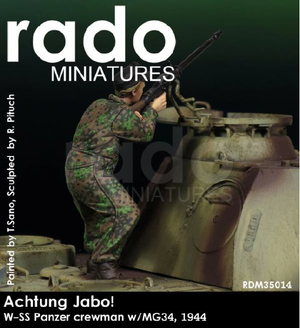 RADO Miniatures RDM35014 Achtung Jabo ! Membre d&amp;#39;équipage du W-SS Panzer avec MG34, 1944 (1/35)
