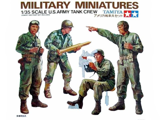 Tamiya 35004 ÉQUIPAGE DE CHAR DE L'ARMÉE AMÉRICAINE (1/35)
