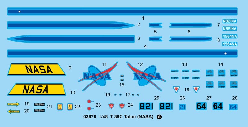 Trumpeter 02878 T-38C Talon NASA – imagen 4