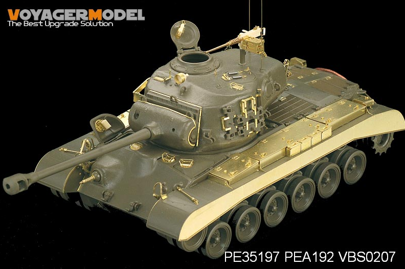 Jupes latérales et coffres de rangement pour char M26 Pershing de l'armée américaine (modèle Voyager PEA192, Seconde Guerre mondiale) (pour DRAGON / TAMIYA) 1/35