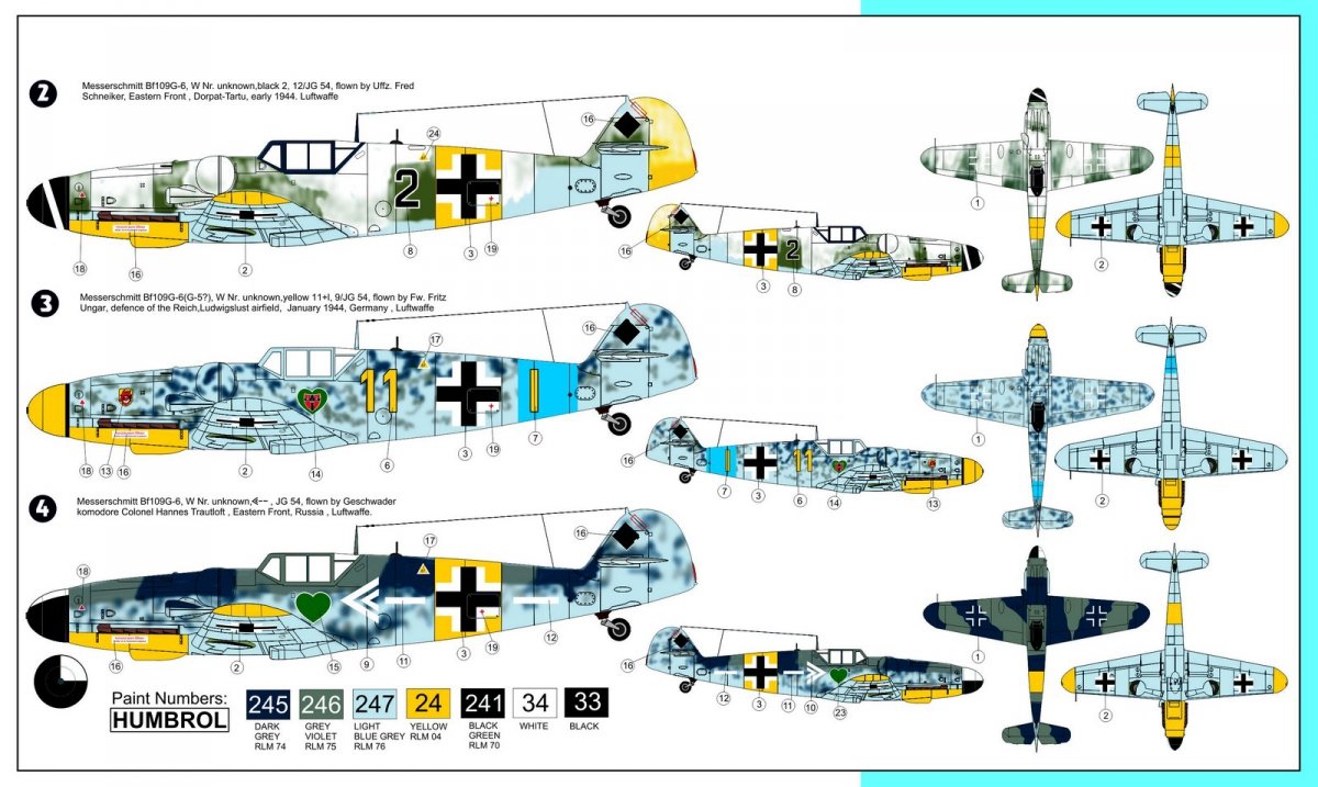AZ Model AZ7454 Messerschmitt Bf 109G-6 Jagdgeschwader JG.54 1/72 – Bild 2