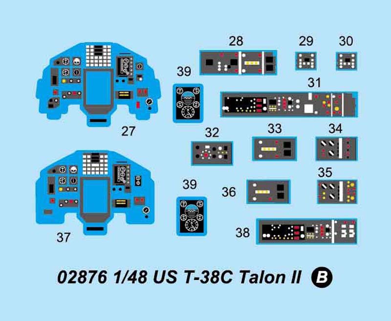 Trumpeter 02876 US T-38C Talon II 1/48 – immagine 5