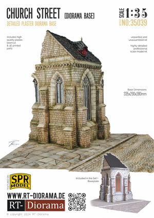 RT-Diorama 35039 Socle de diorama : Church Street 1/35
