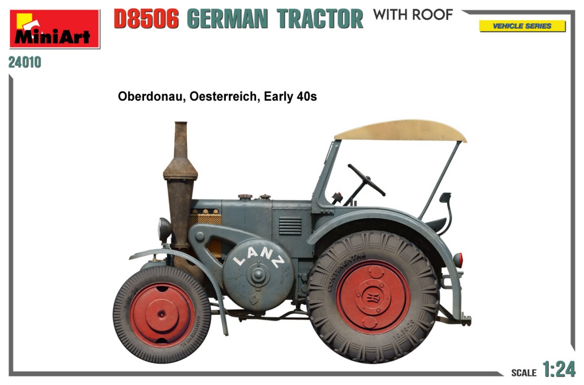 MiniArt 24010 GERMAN TRACTOR D8506 WITH ROOF 1/24 – Bild 5