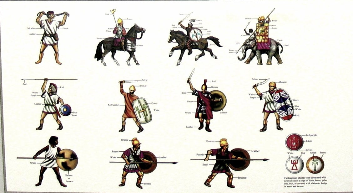 Hat 8152 67 Carthaginian Soldiers 1/72