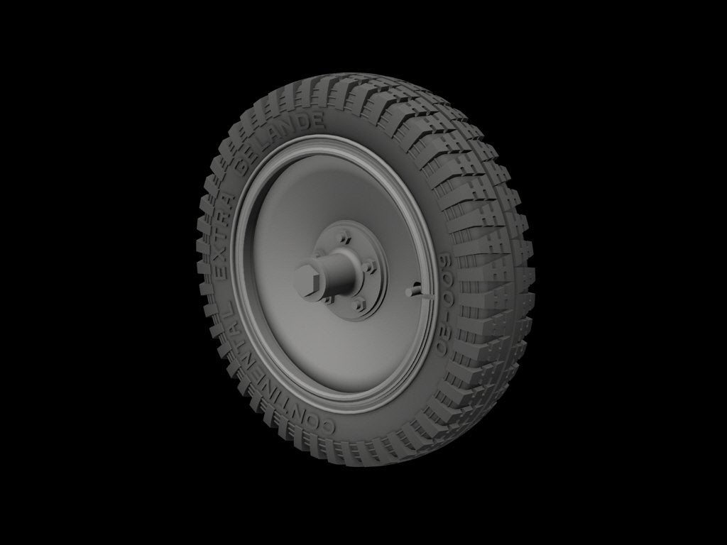 Panzer Art RE35-207 Road wheels for FlaK/Nebelwerfer trailers (gelande pattern) 1/35 – Bild 2