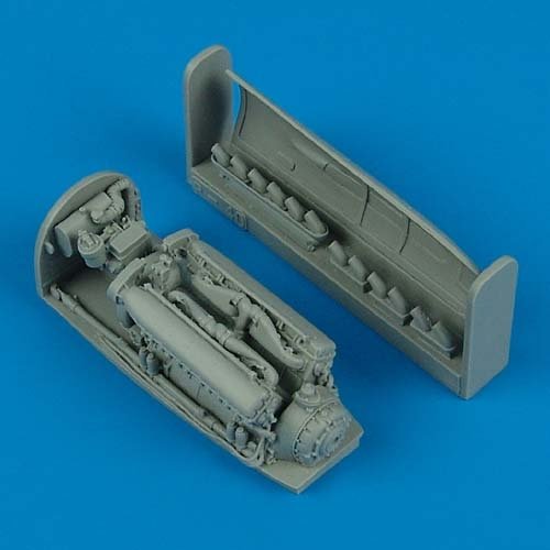Moteur Quickboost QB48195 P-40E Warhawk Hasegawa 1/48