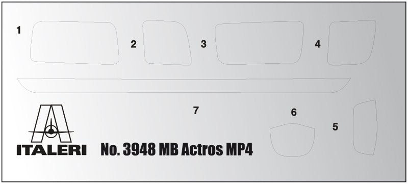 Italeri 3948 MERCEDES-BENZ MP4 BIG SPACE 1/24 – zdjęcie 4
