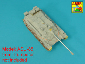 Aber 35L-367 85 mm D-70 Barrel without Muzzle Brake for Soviet Self-Propelled Gun ASU-85 1/35 – zdjęcie 8