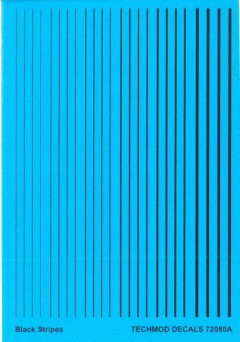 Techmod 72080 Black Stripes 1/72