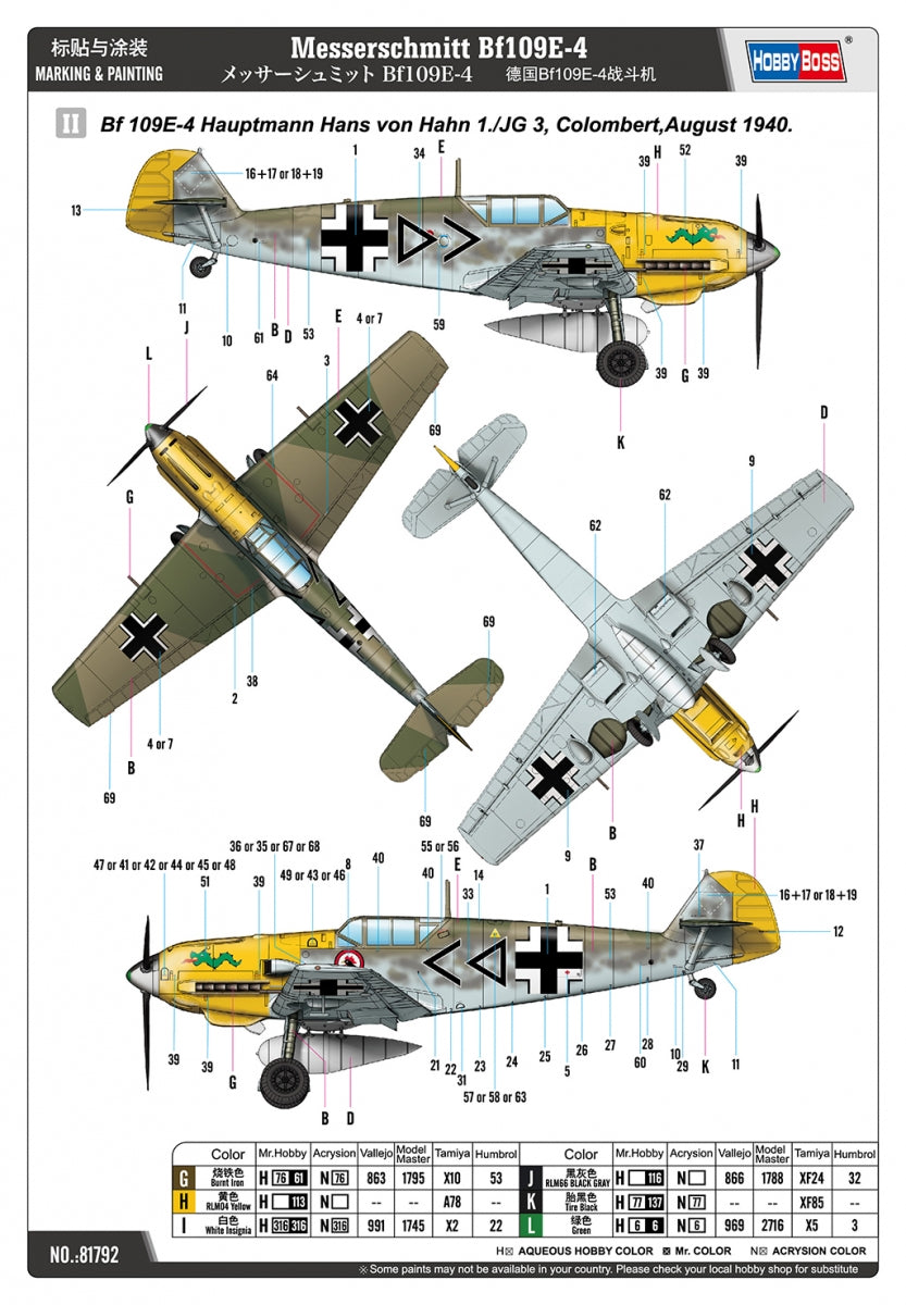 Hobby Boss 81792 Messerschmitt Bf109E-4 1/48 – Bild 5