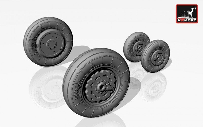 Armory Models AW72008 Sukhoj Su-7B (late)/BM/BMK wheels 1/72 – imagen 4