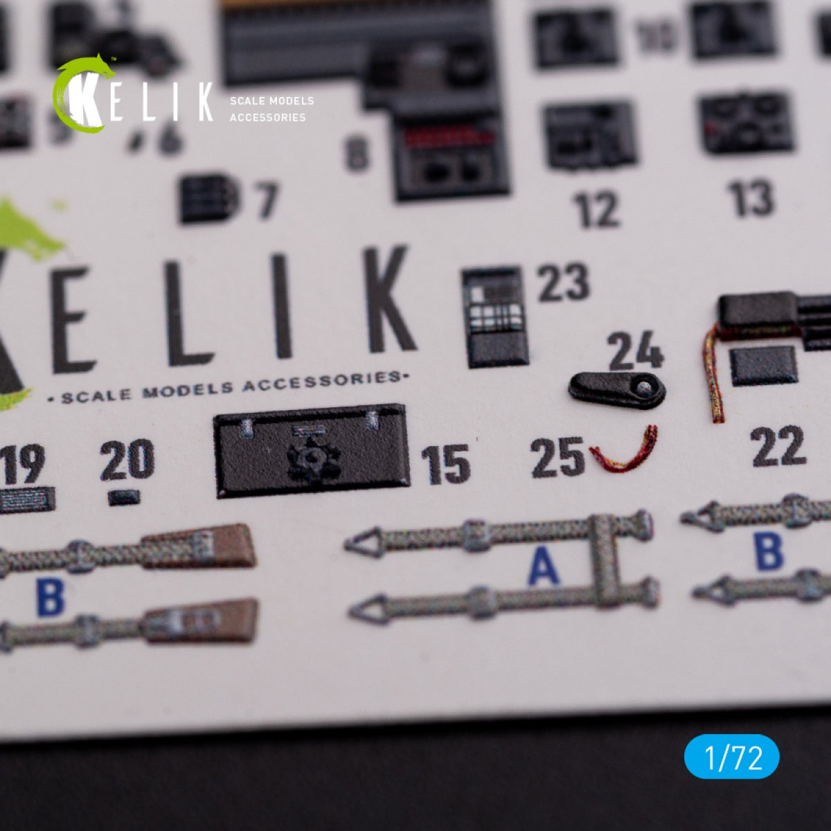 KELIK K72069 Messerschmitt Me410A-1 interior 3D decals for Airfix kit 1/72 – imagen 4