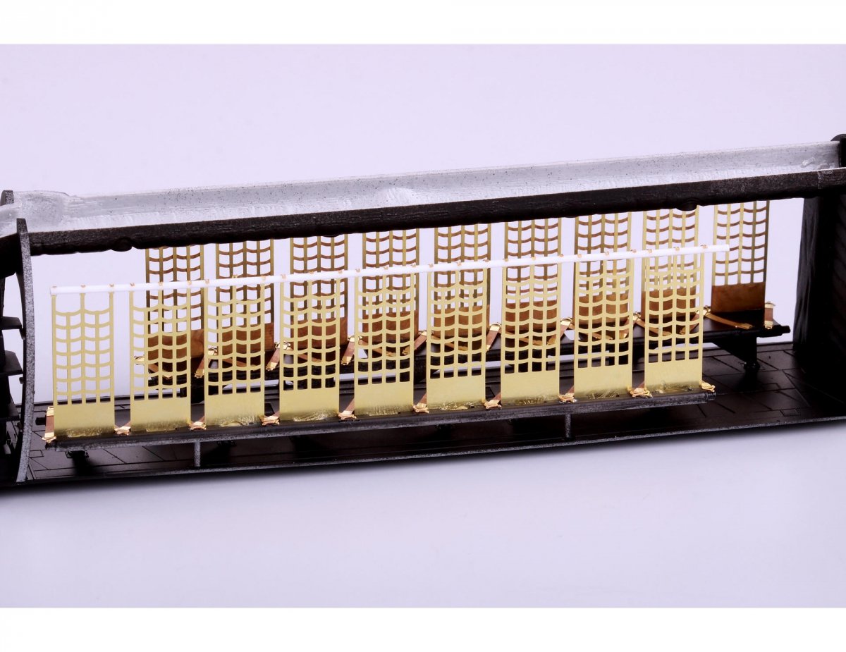 Eduard 49820 H-21C cargo interior seats STEEL ITALERI 1/48 – zdjęcie 3