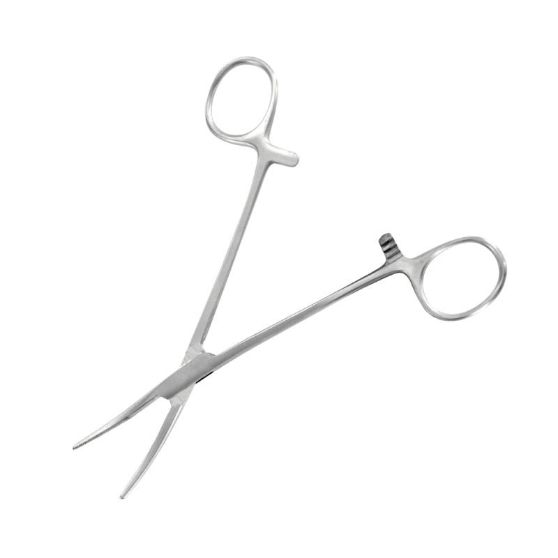 Modelcraft PCL5046 Curved Locking Forceps Jaws (Serrated) (150mm)