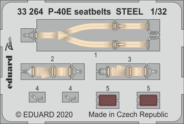 Eduard BIG33122 P-40E part I for Trumpeter 1/32 – immagine 4